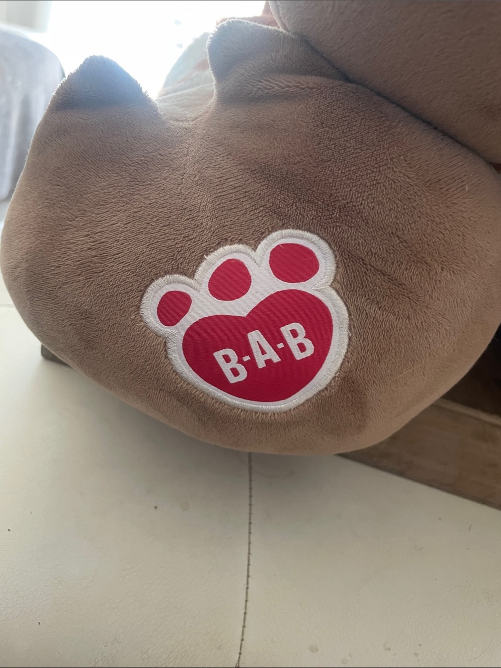 Build-A-Bear QQ GIANT  Brown and White Plush Bull.  Great condition tags - Picture 6 of 7